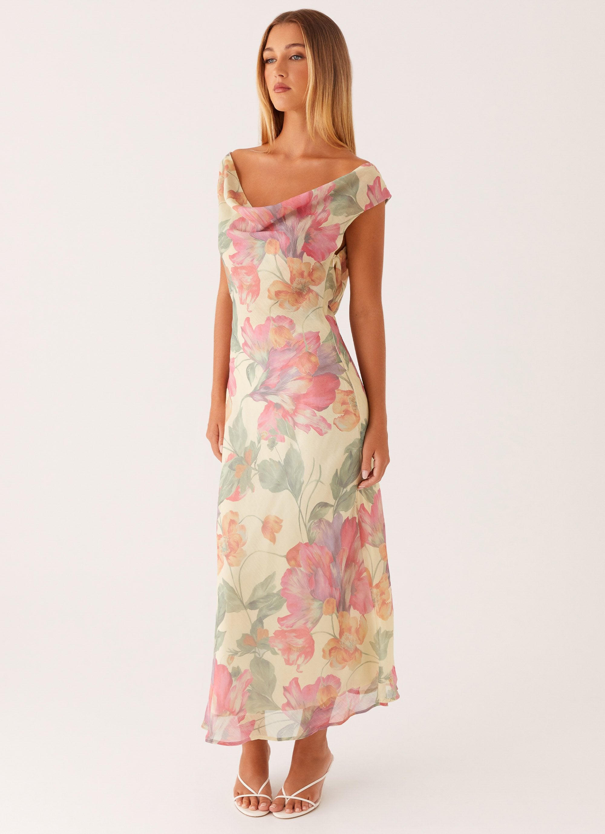 Role Model Maxi Dress - Yellow Peony