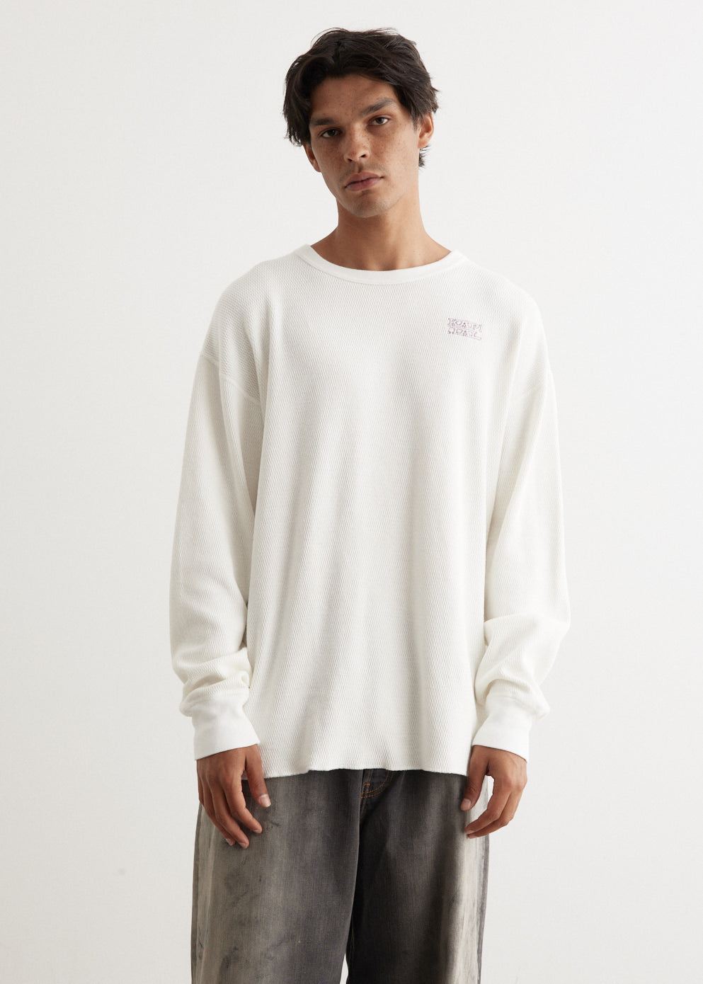 Waffle Jersey Long Sleeve T-Shirt (KAPITAL Embroidery)