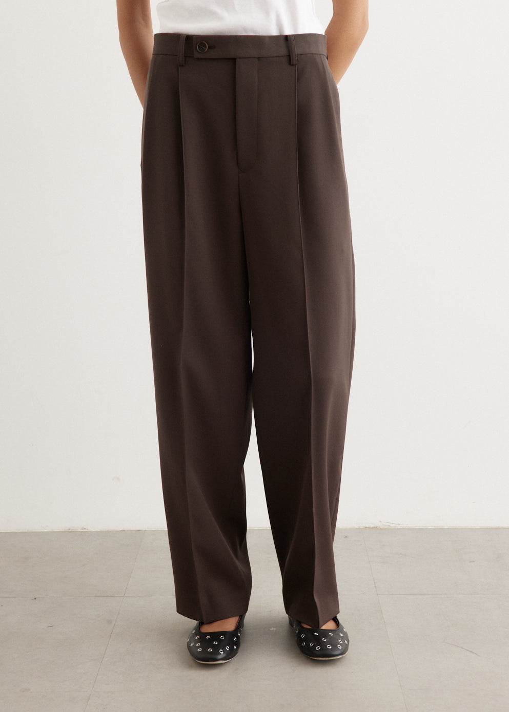 Light Wool Max Gabardine Slacks