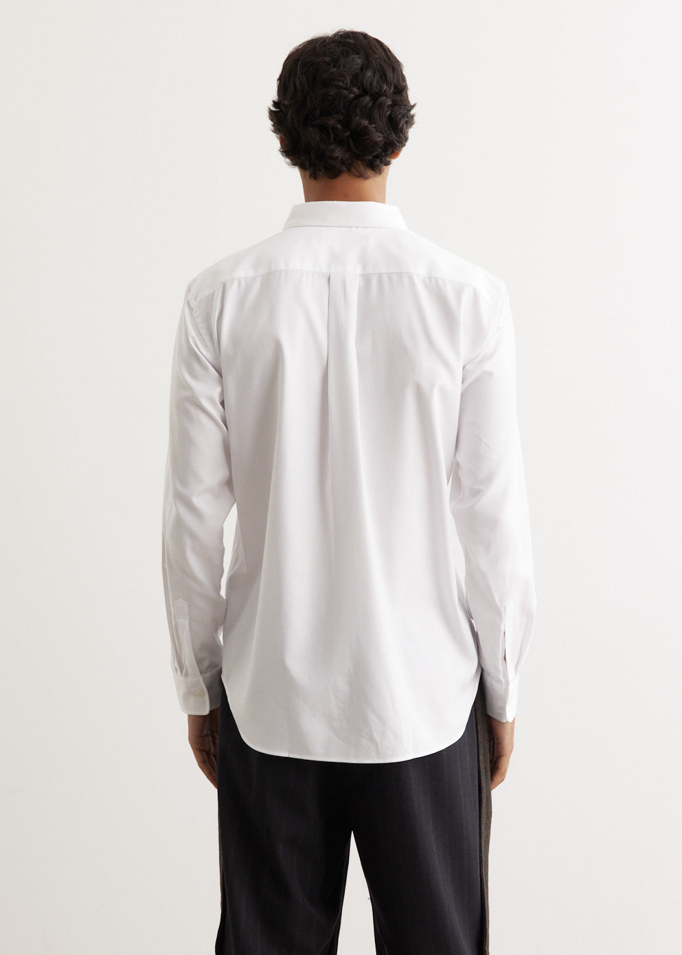 Cotton Dobby Cloth Diagonal Panel Shirt