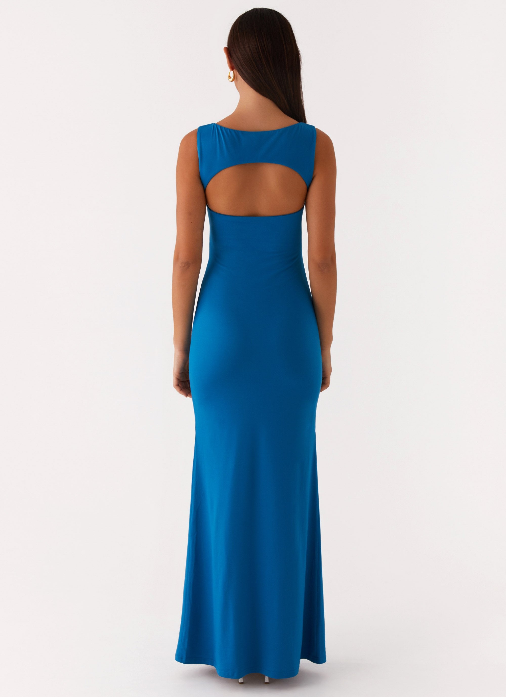 Lagoon Cut Out Maxi Dress - Royal Blue