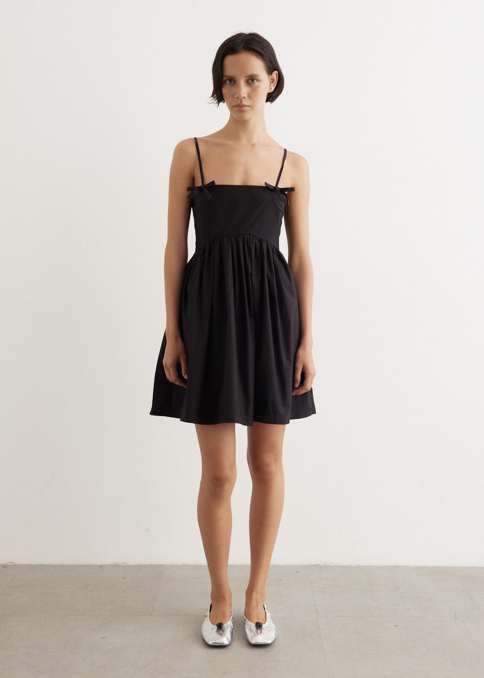 Cotton Poplin Strap Dress