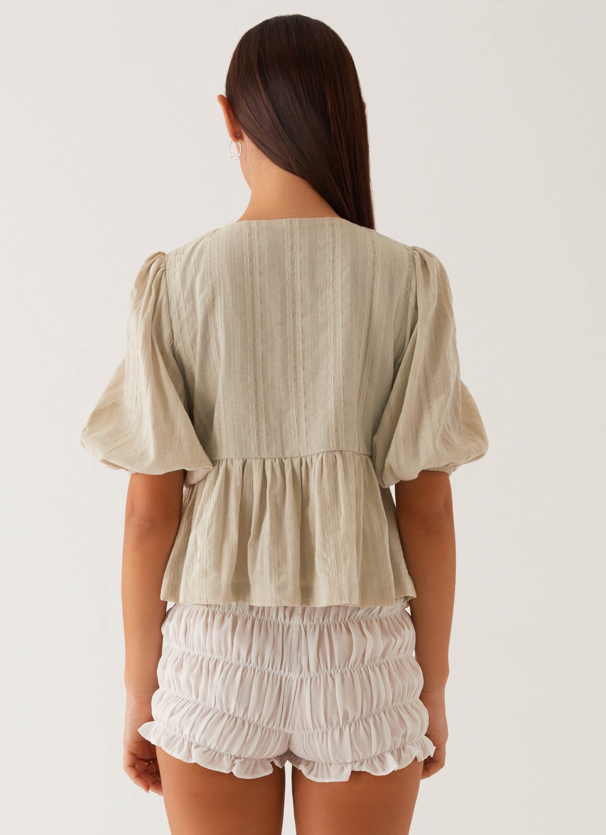 Western Wind Tie Top - Sage