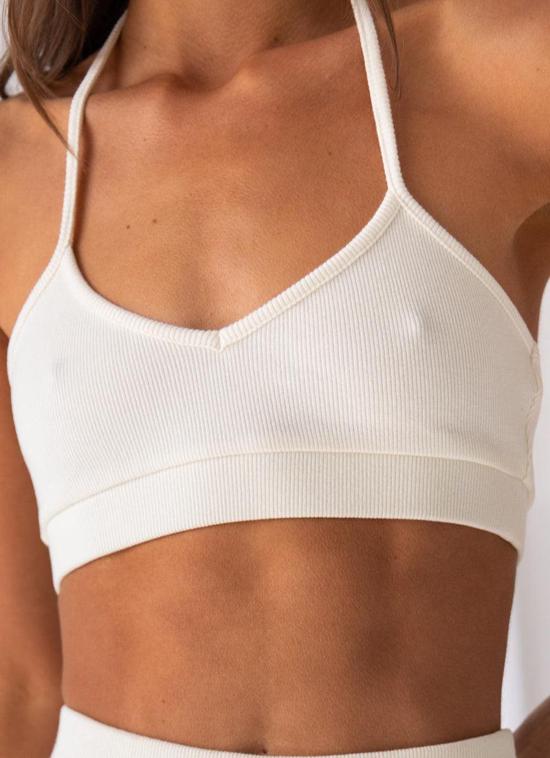 Femme Organic Cotton Rib Crop Top - Ivory