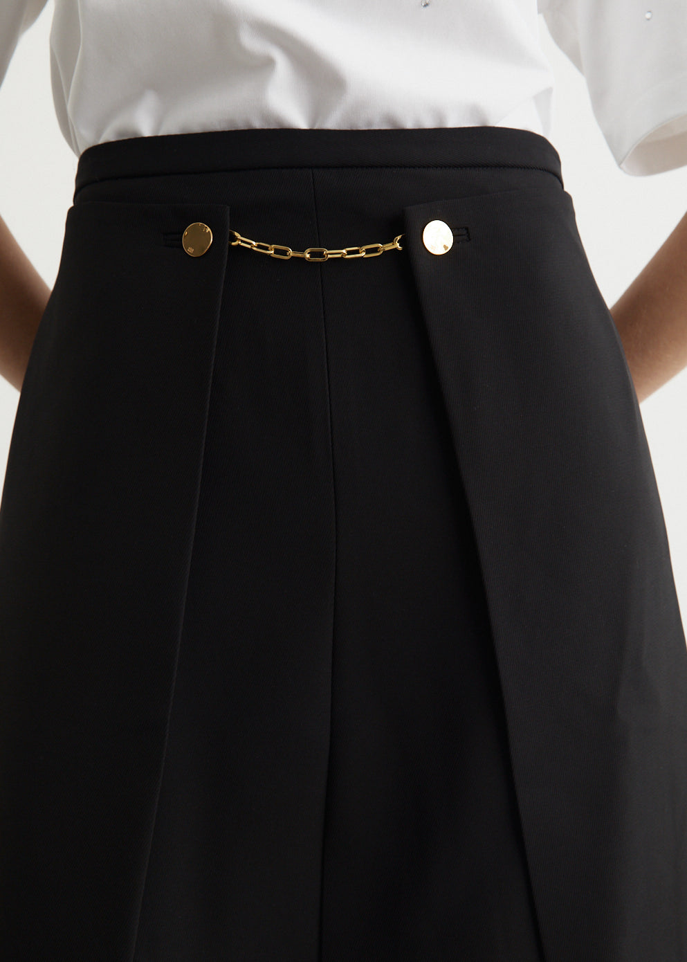 Light Twill Suiting Skirt