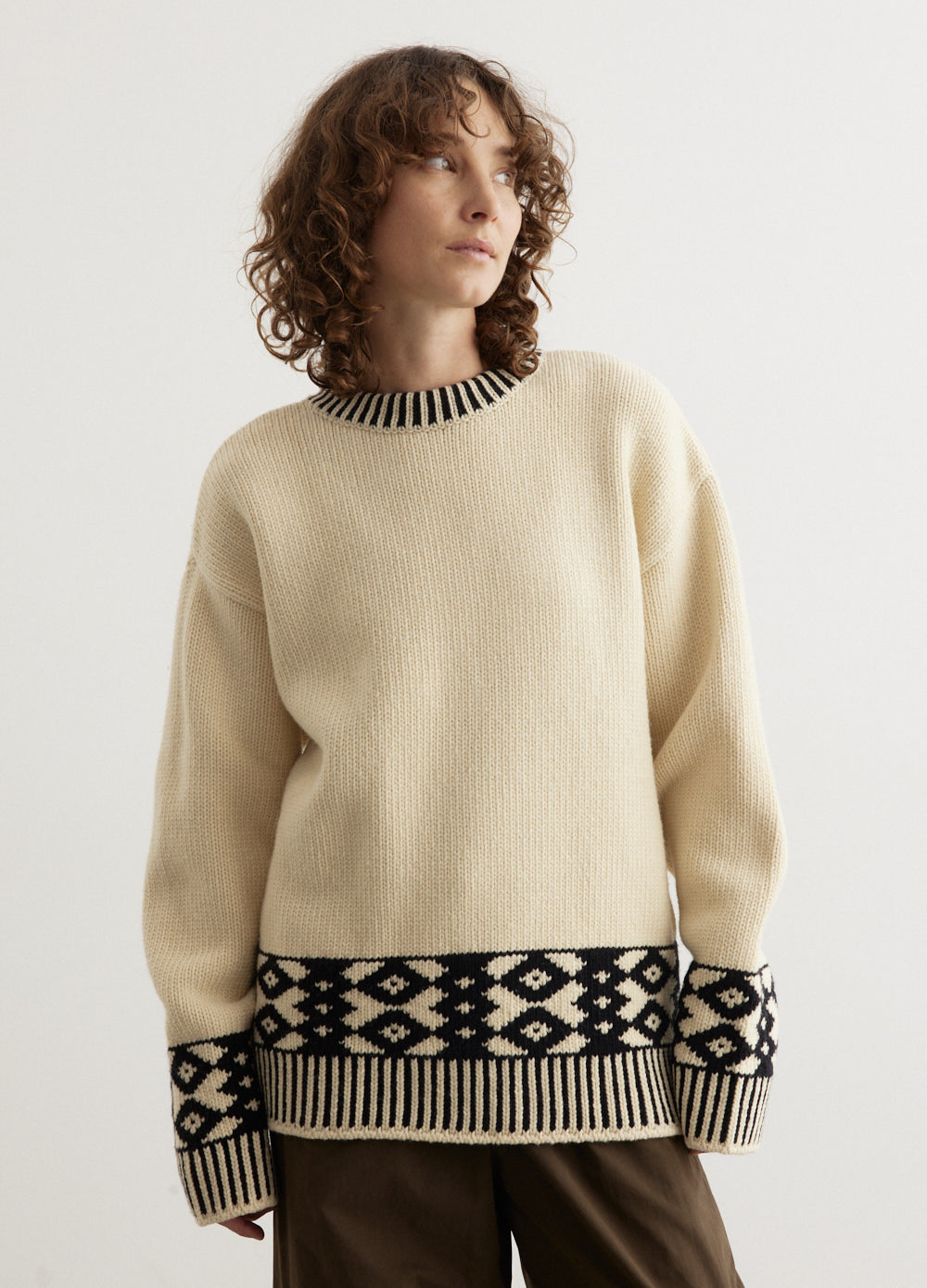 Jacquard Knit Sweater