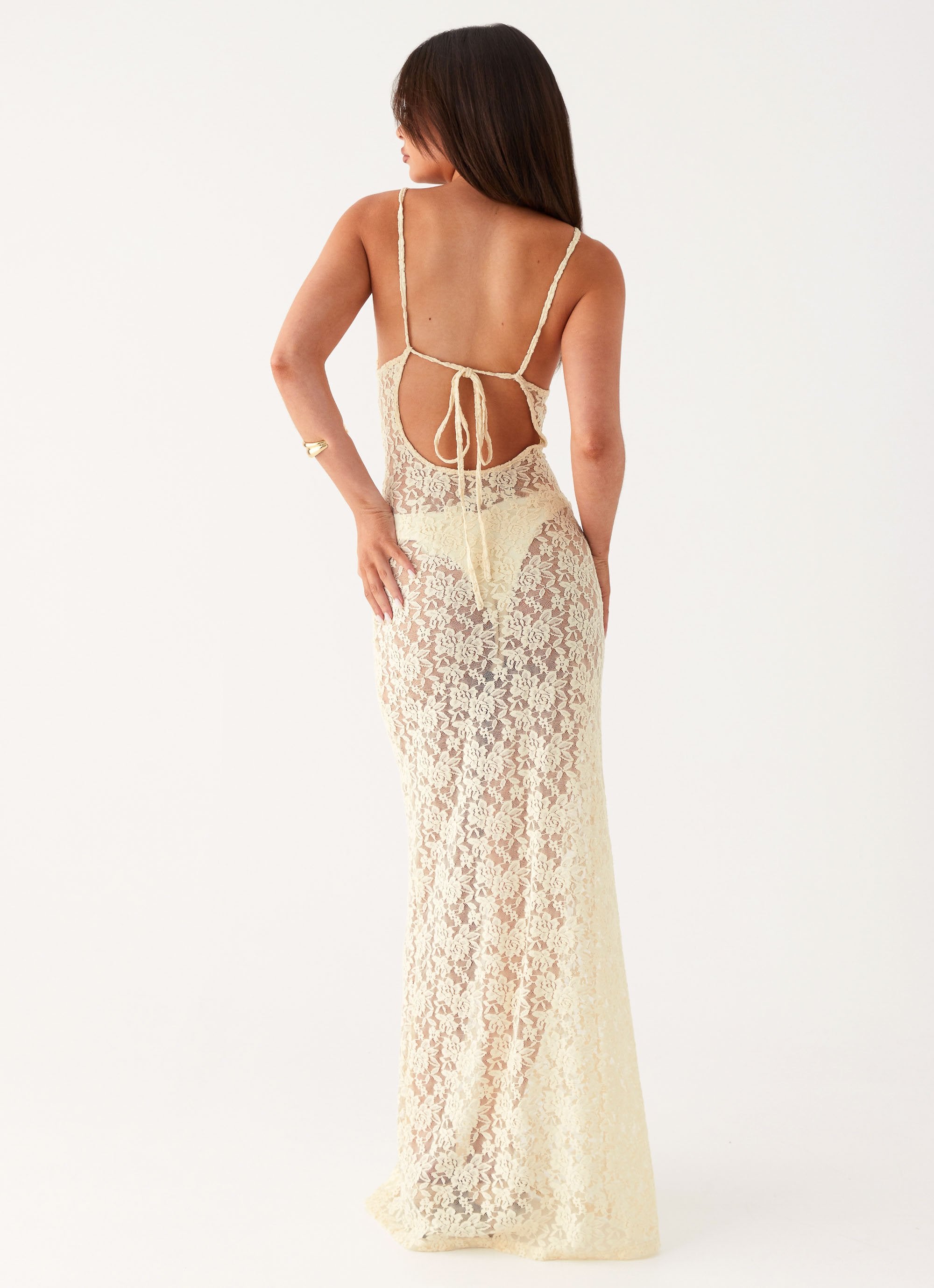 Promised Land Lace Maxi Dress - Ivory