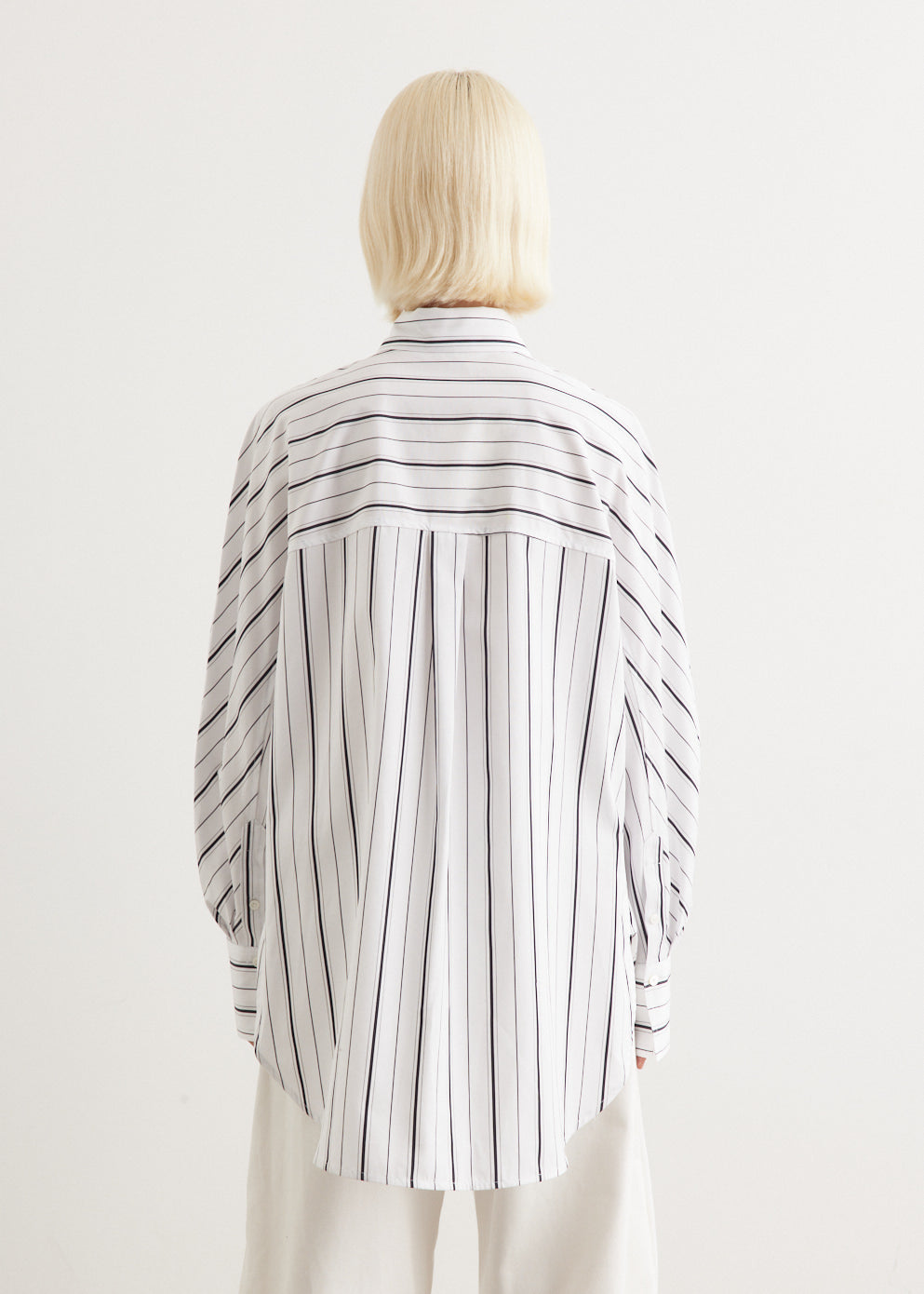 Kimono Sleeve Striped Shirt