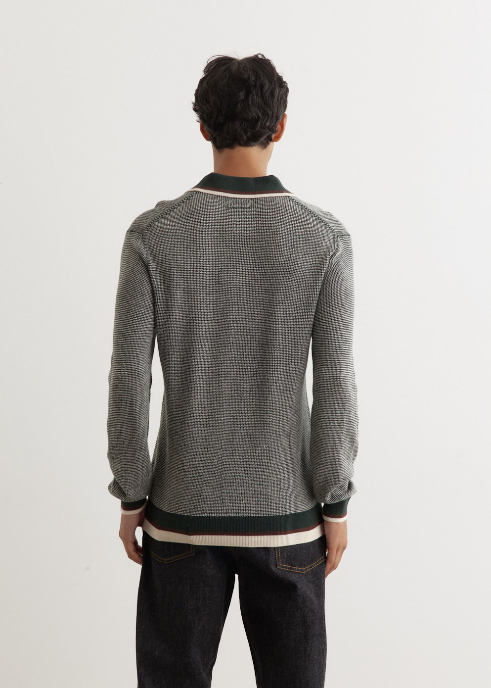 Collar Line Knit Polo