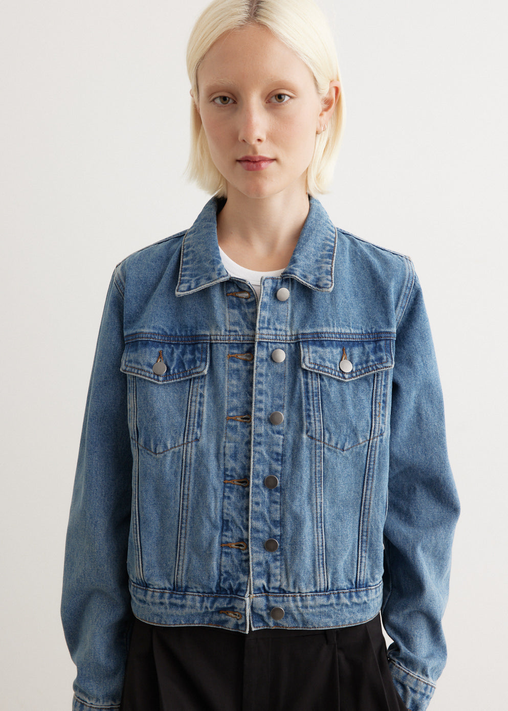 Zipper Denim Jacket