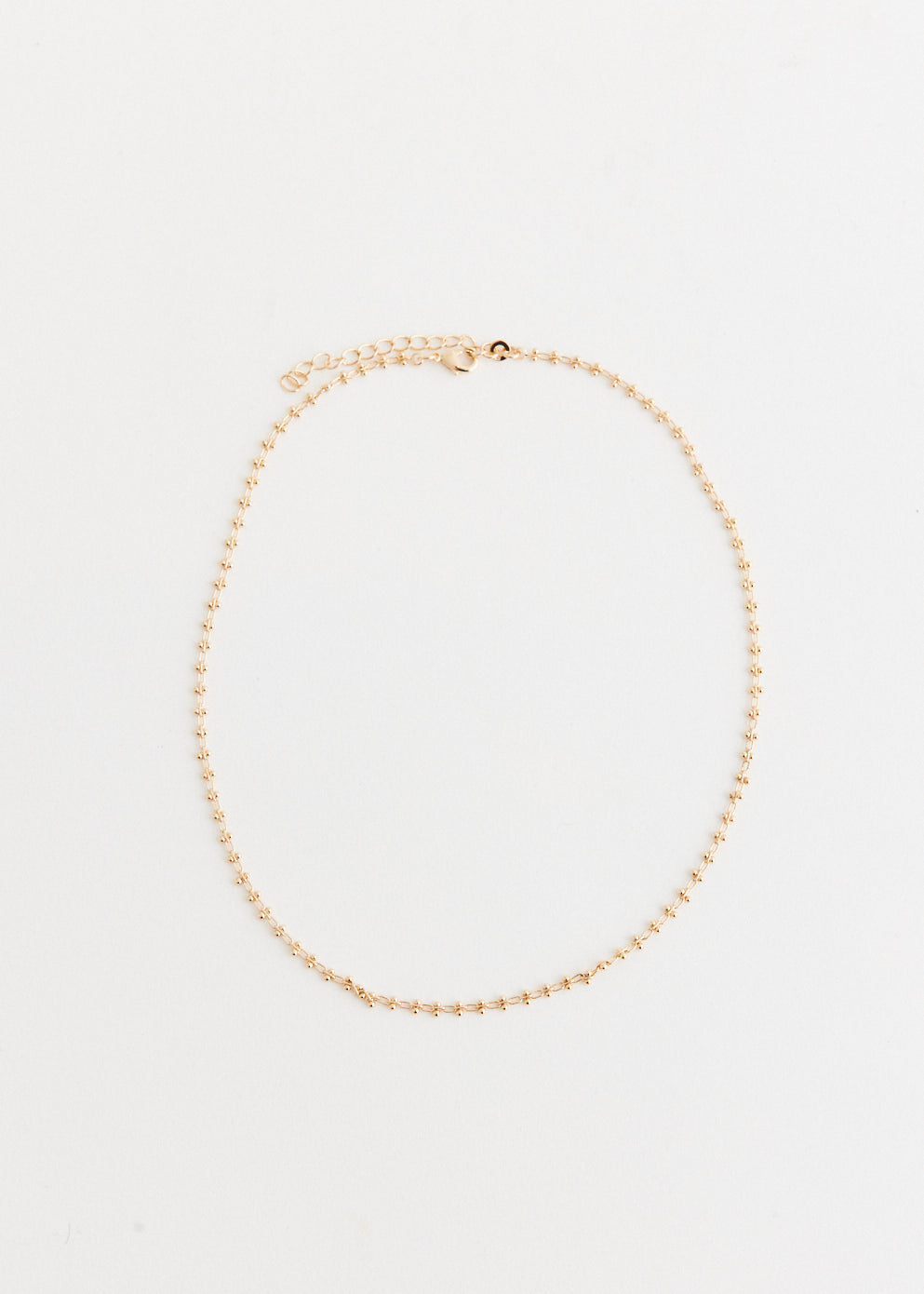 Gold Plated Bead Necklace