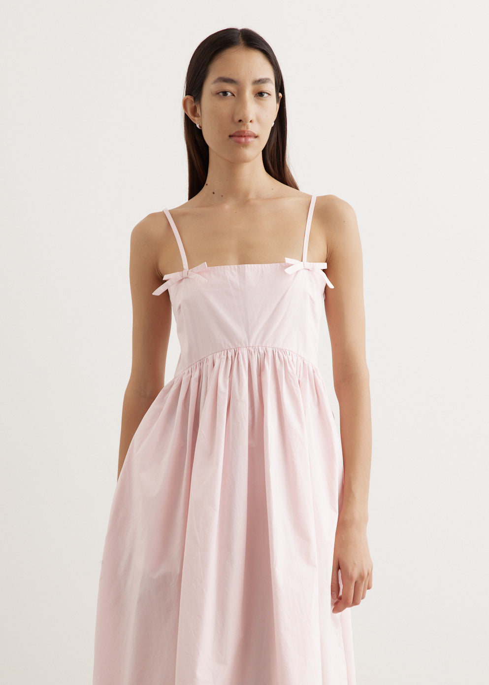 Cotton Poplin Strap Dress