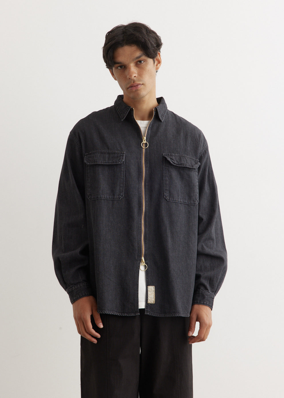 8oz BLKxECR Denim Drizzler Work Shirt