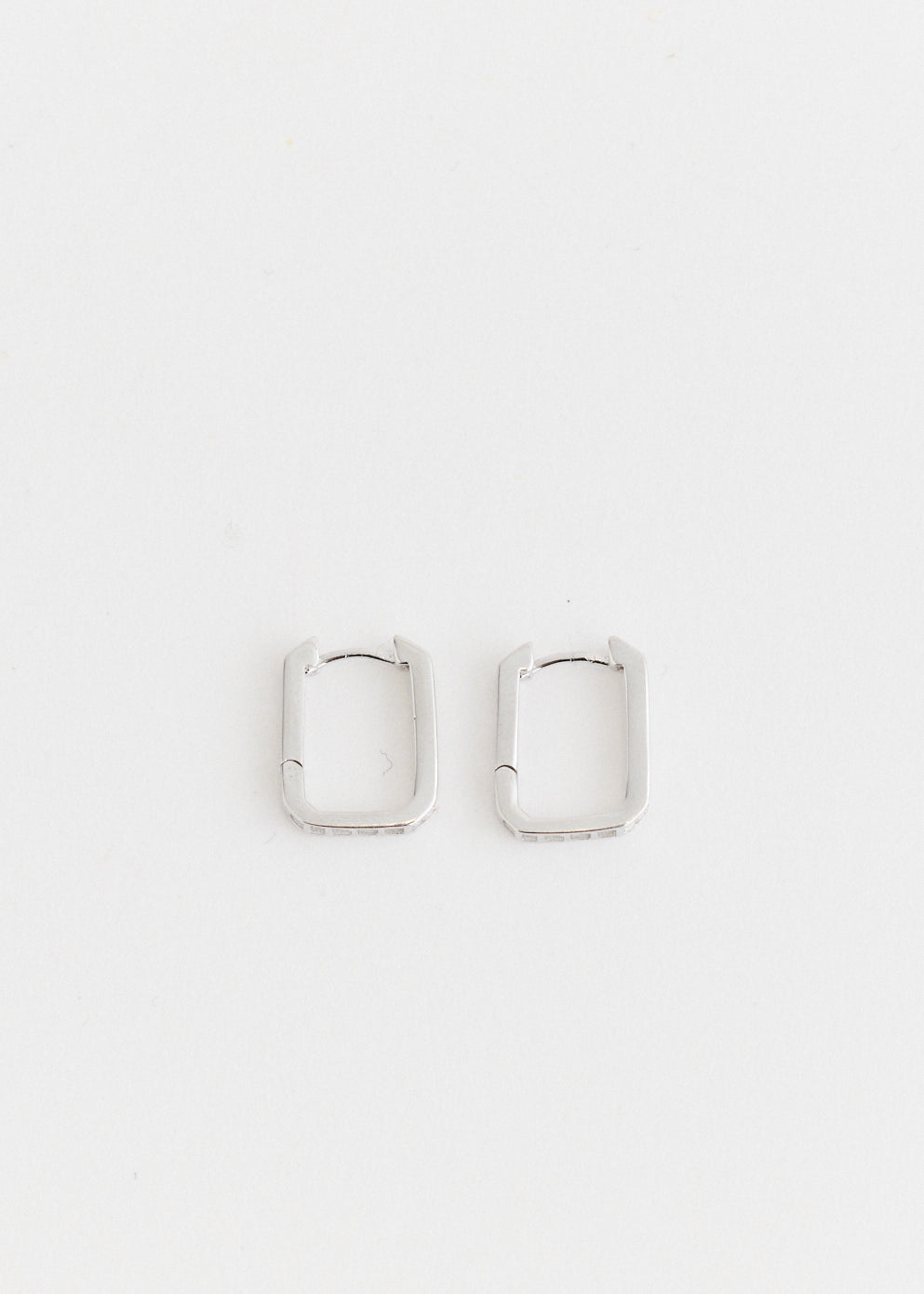 Square-Oval Hoop Earrings