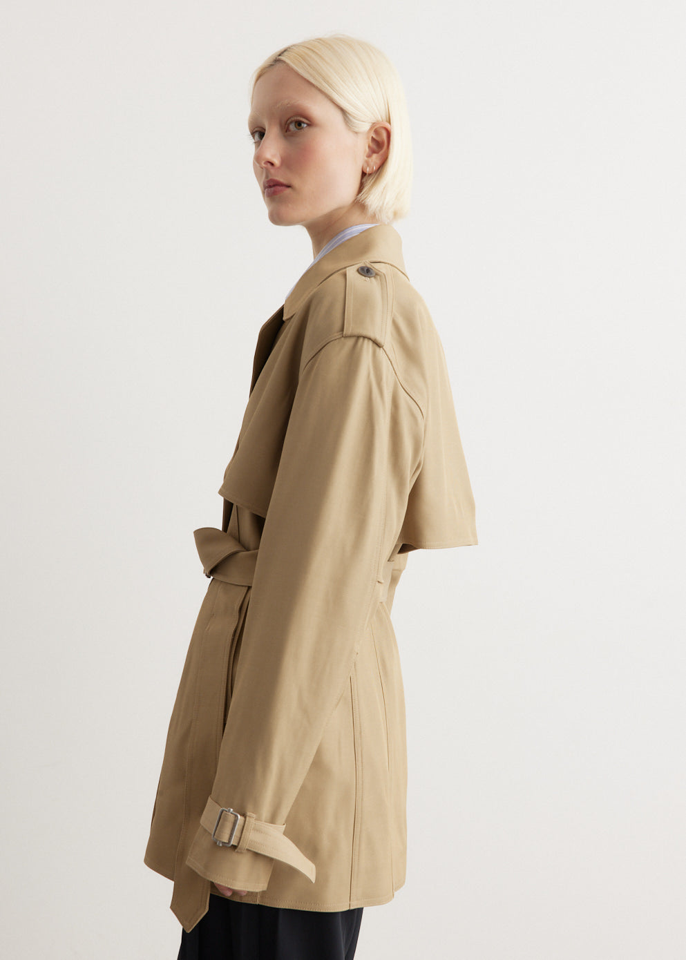 Beverly Cropped Trench