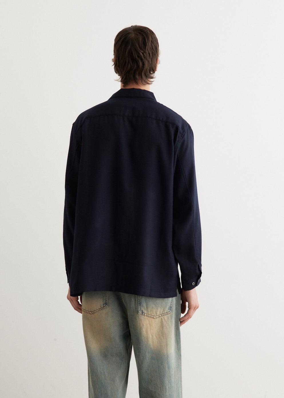 Flat Bottom Wool Shirt