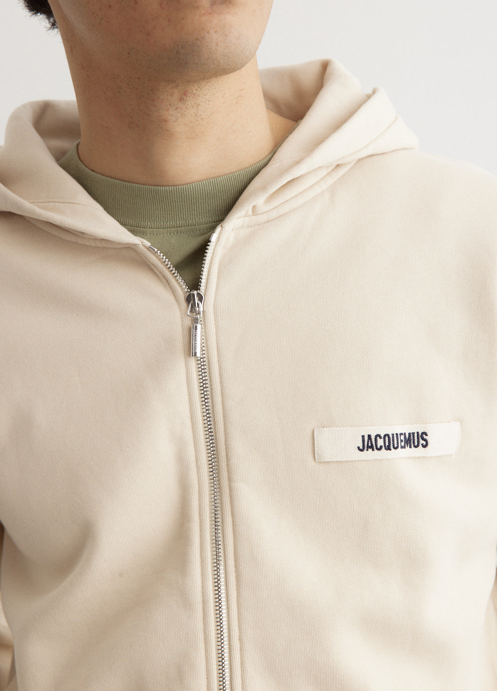 Le Hoodie Zip Gros Grain