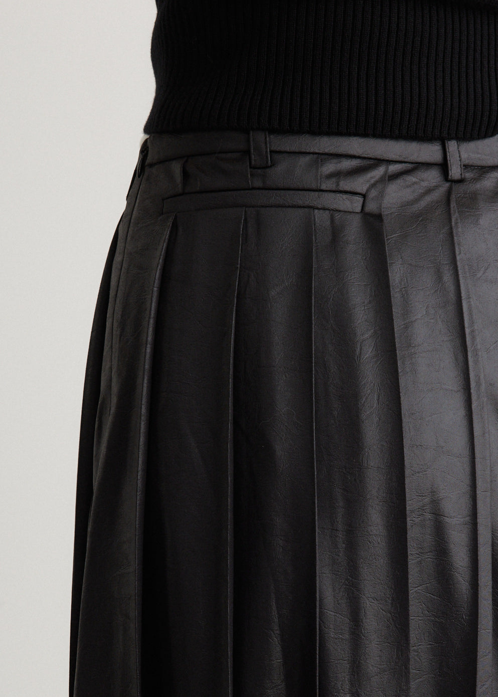 Creased Pleated Skirt