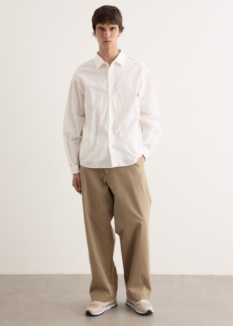 Chino Cloth Wide Pants