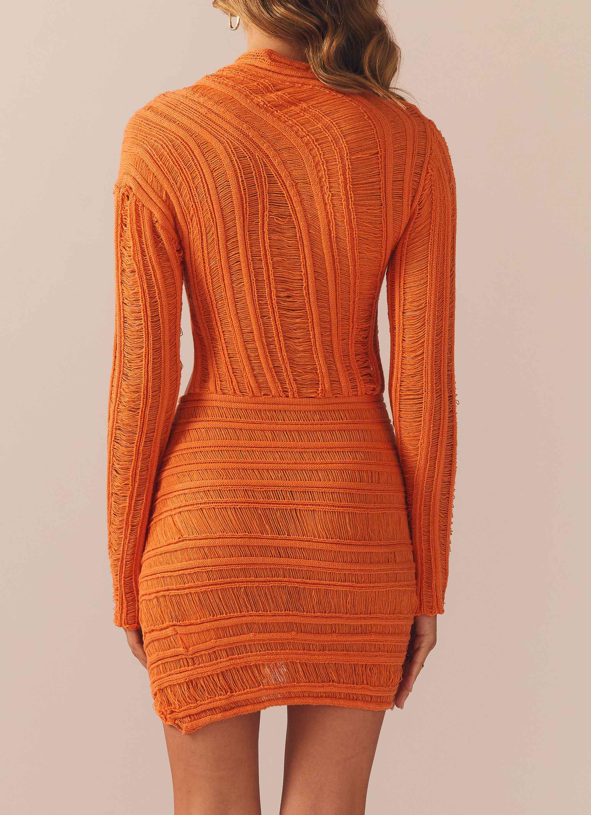 Angels Wing Mini Dress - Orange