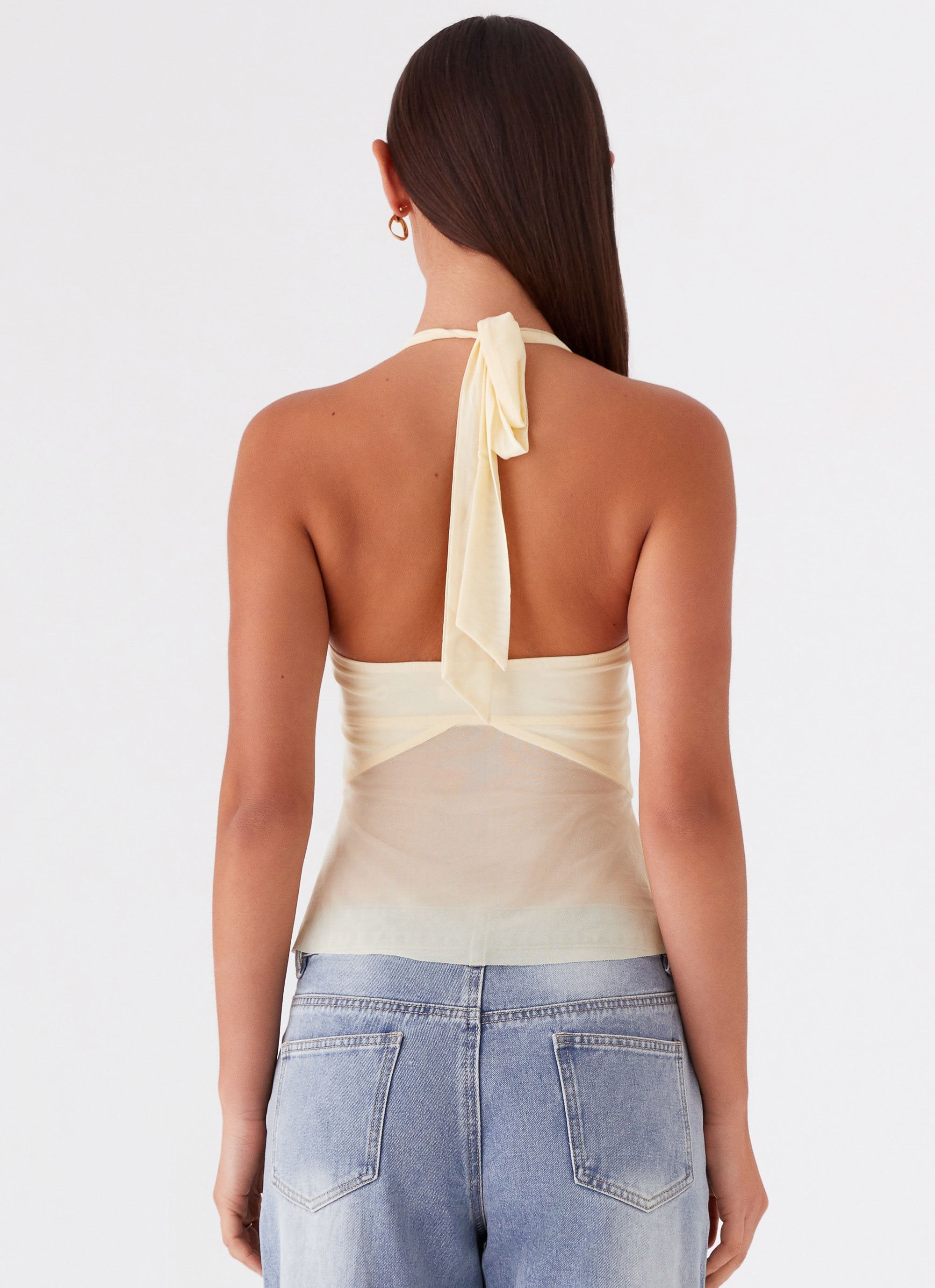 Sunbeam Mesh Top - Yellow