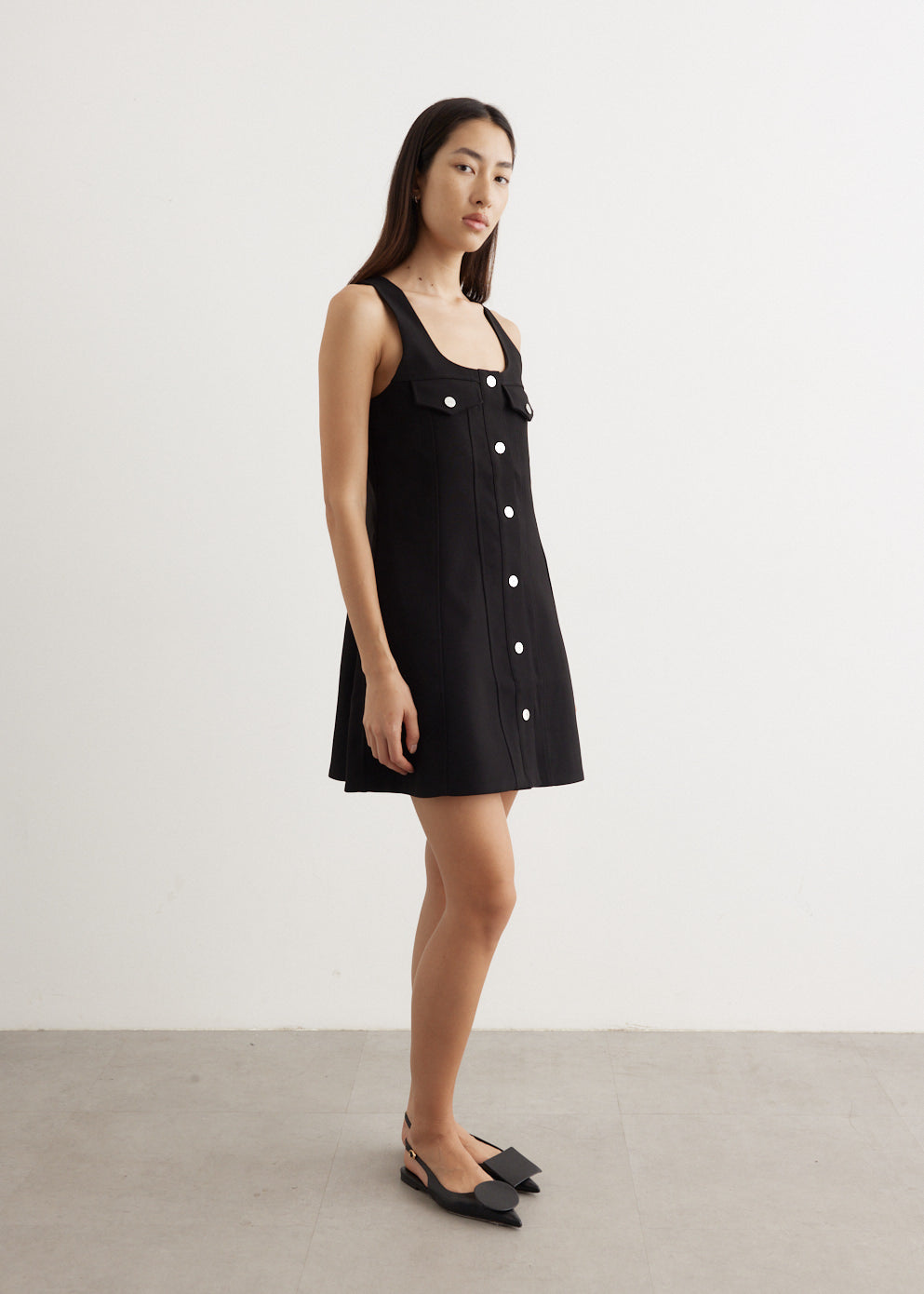 Bonded Crepe Mini Dress