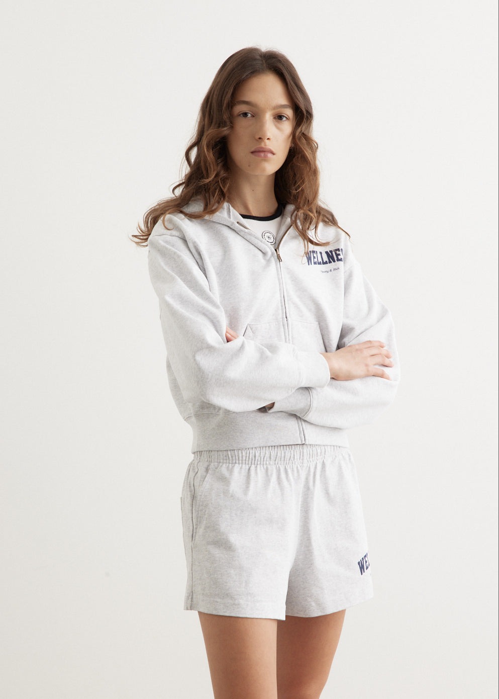 Wellness Ivy Cropped Zip Hoodie