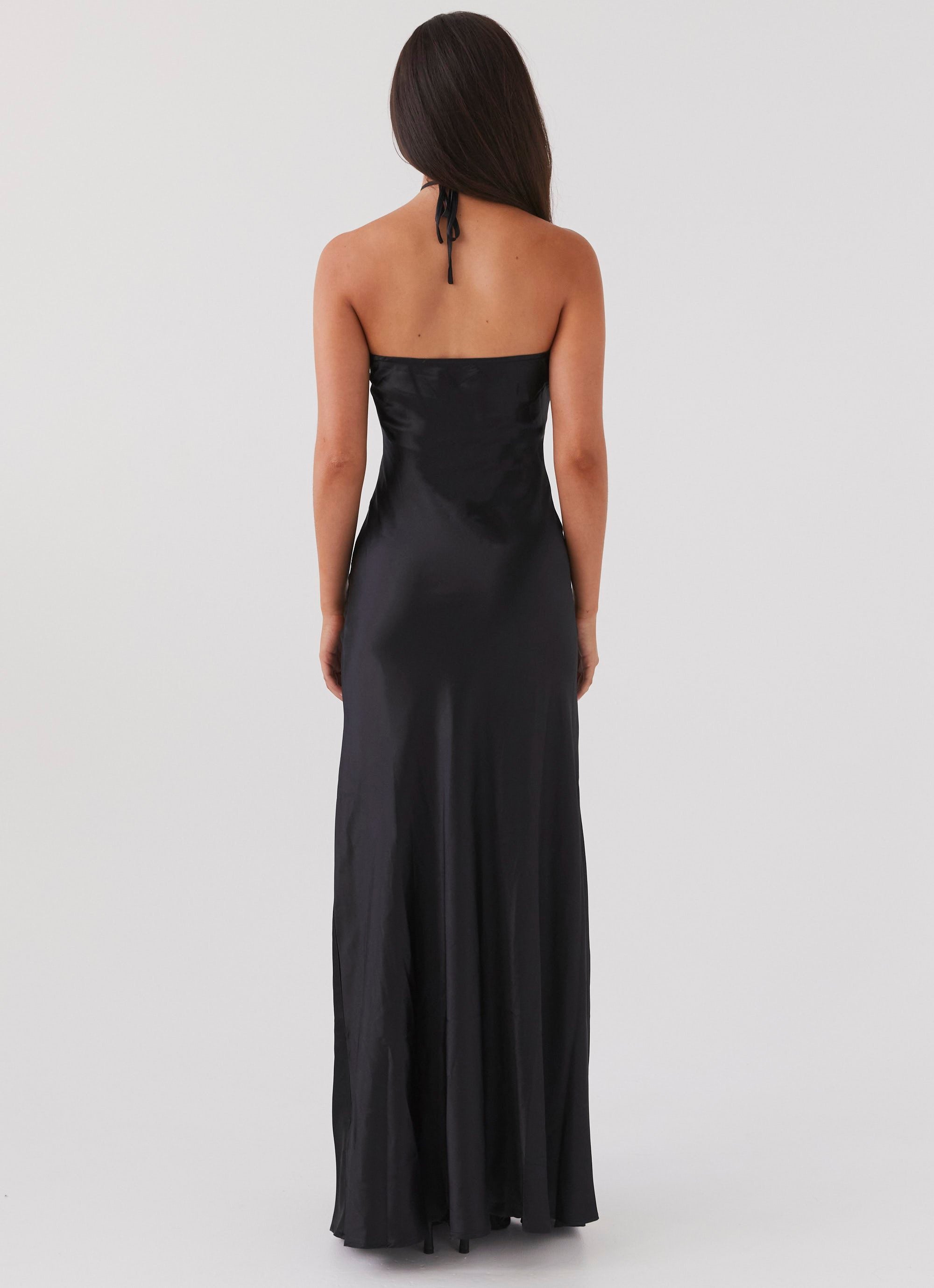 Noir Symphony Maxi Dress - Black