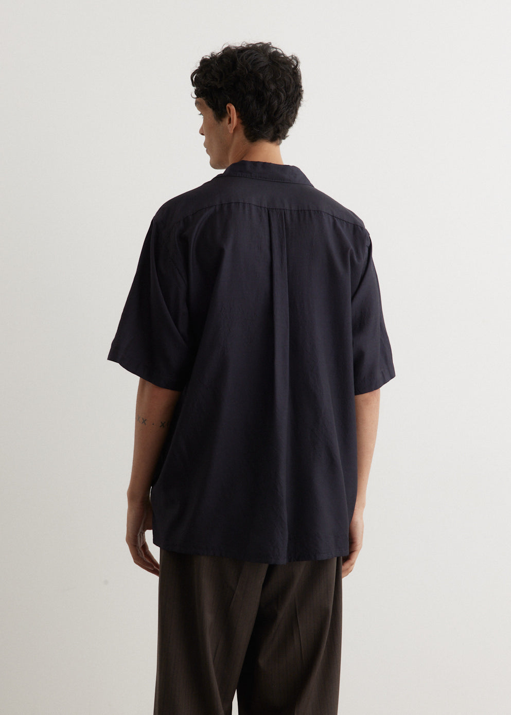 Short Sleeve Open Collar Shirt