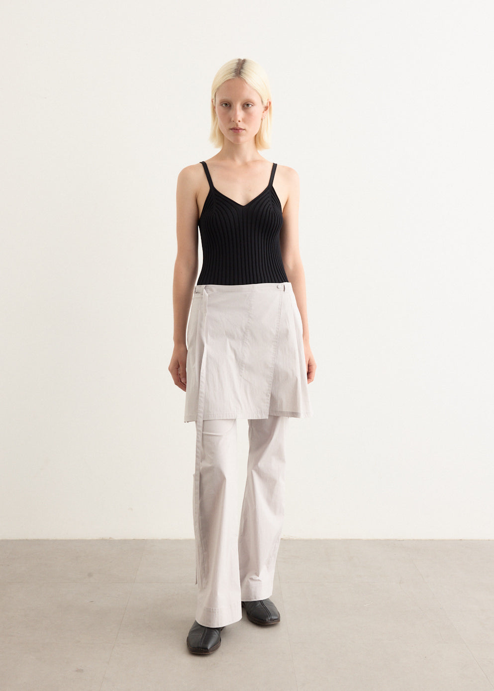 New Layered Wrap Skirt Pants