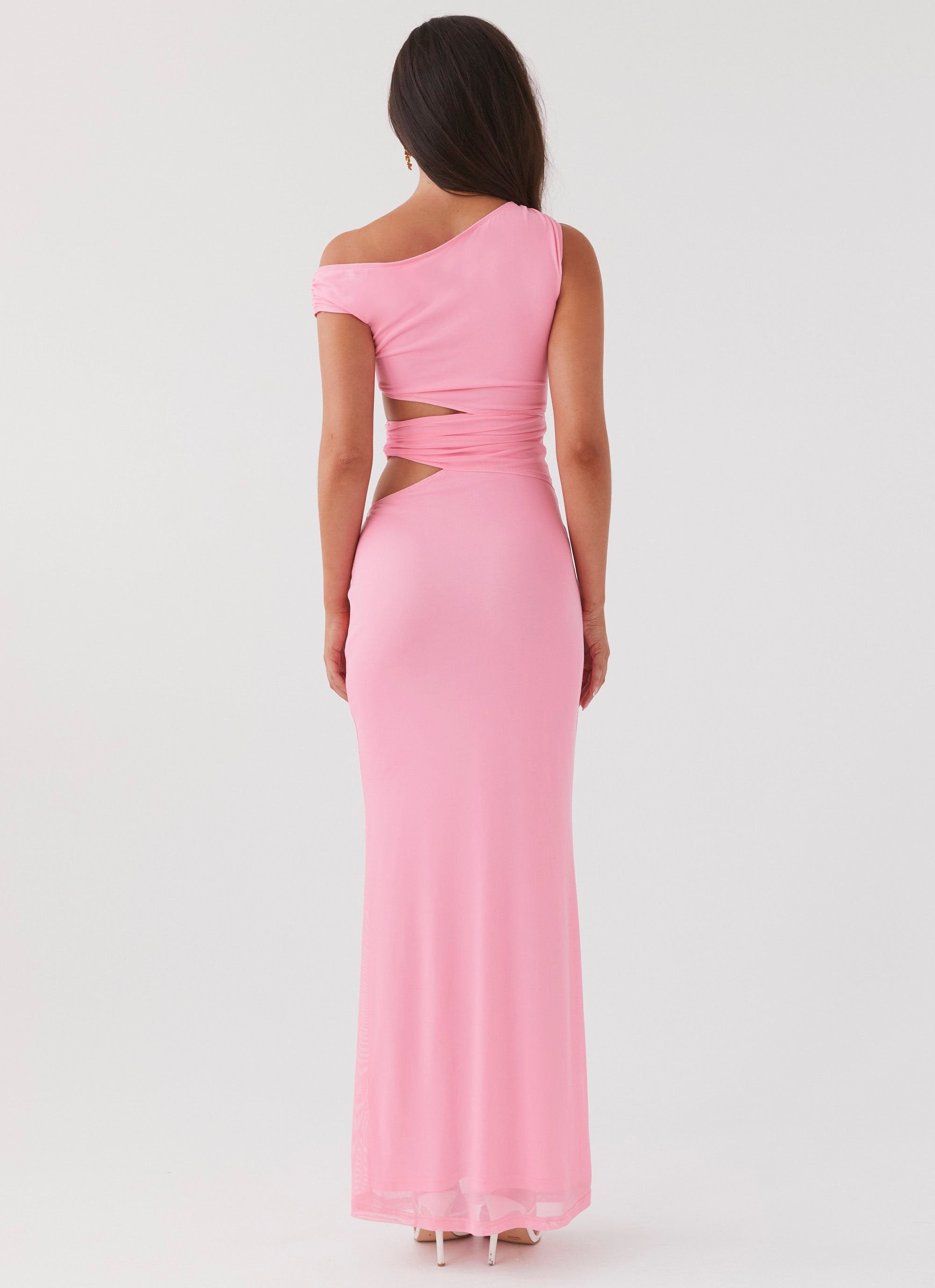 Margot One Shoulder Maxi Dress - Candy