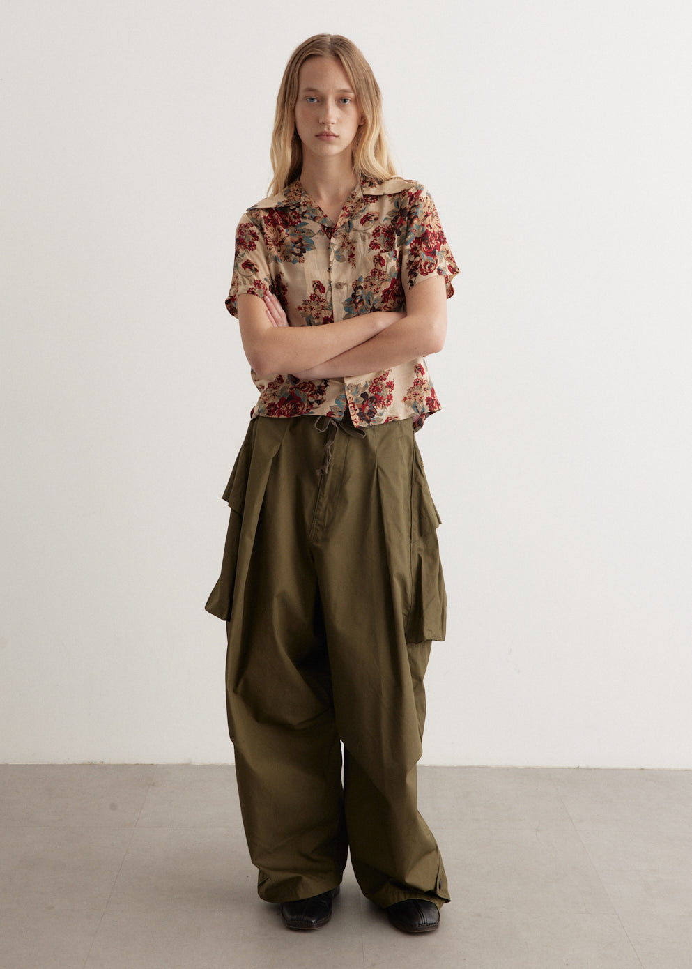 Combed Gabergine AOZAI Cargo Pants